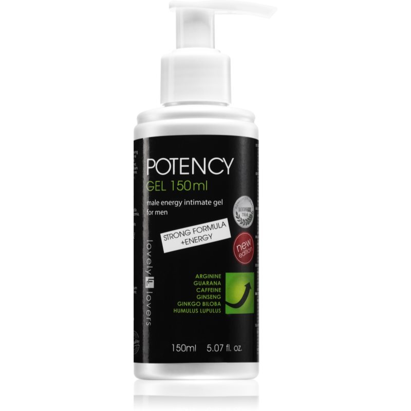 Lovely Lovers Potency+Energy lubrikačný gél na podporu erekcie 150 ml