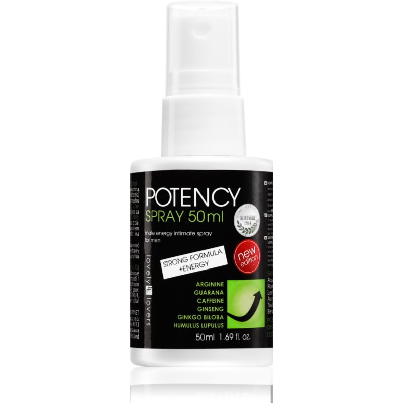 Lovely Lovers Potency+Energy podpora potencie a vitality v spreji 50 ml