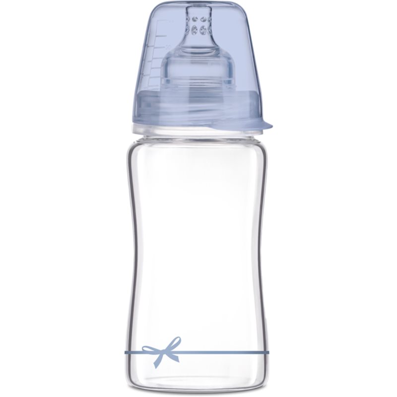 LOVI Baby Shower Boy cumisüveg Glass 250 ml