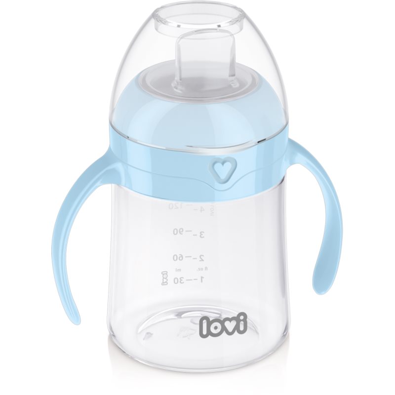 LOVI First Cup cup with handles Blue 6m+ 150 ml
