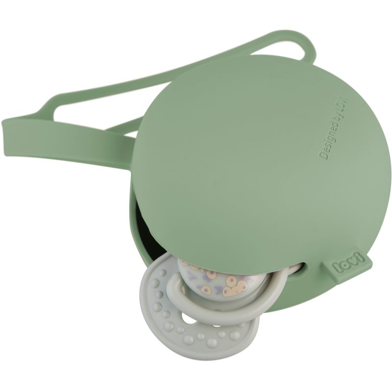 LOVI Silicone Soother Case 0+ M Boîte à Tétine Pistachio 1 Pcs