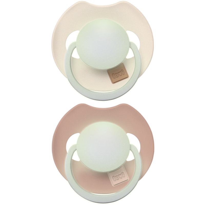LOVI PRIME 6-18m dudlík Ivory/Blush 2 ks