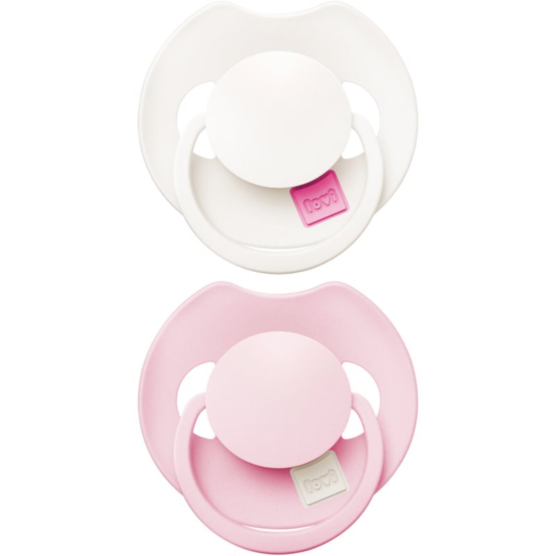 LOVI LOVI PRIME 0-6m Schnuller Rose/Rose Cream 2 St.