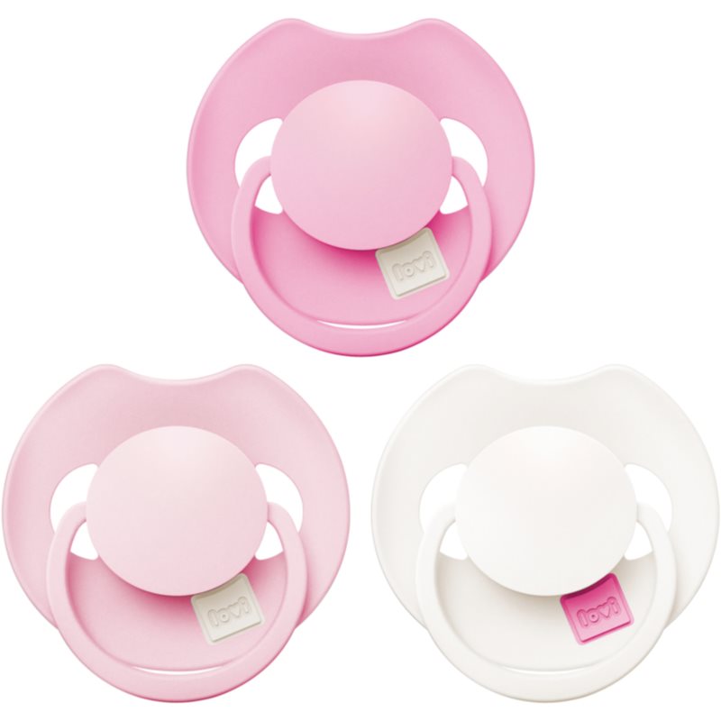 LOVI LOVI PRIME 18m+ Schnuller Peony Pink 3 St.