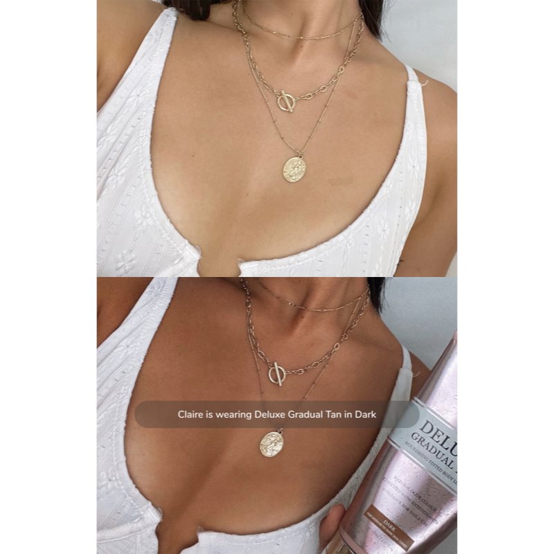 Loving Tan Deluxe Gradual Tan Lait Corporel Nourrissant Pour Souligner Le Bronzage Teinte Dark 150 Ml