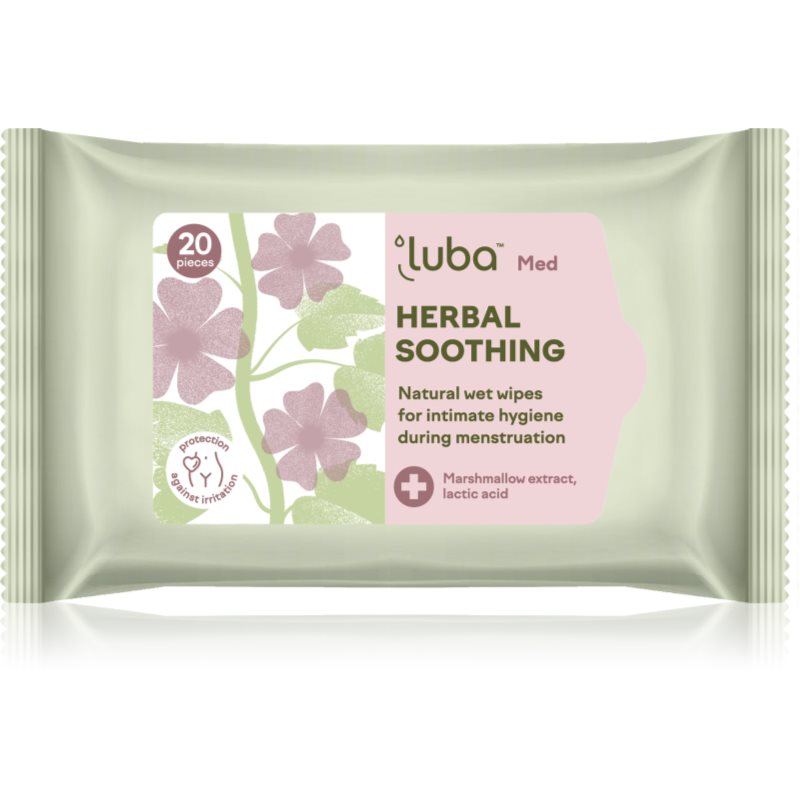 Luba Med Herbal Soothing obrúsky na intímnu hygienu 20 ks