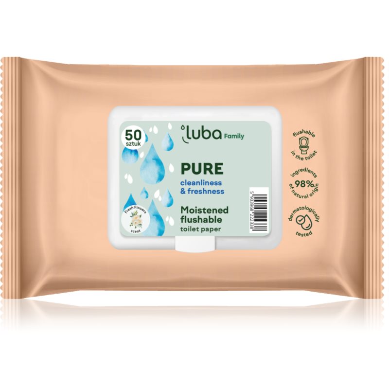 Luba Family Pure влажна тоалетна хартия 50 бр.