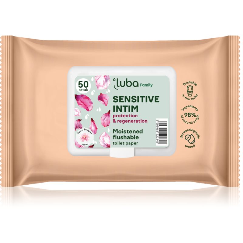 Luba Family Sensitive Intim влажна тоалетна хартия 50 бр.