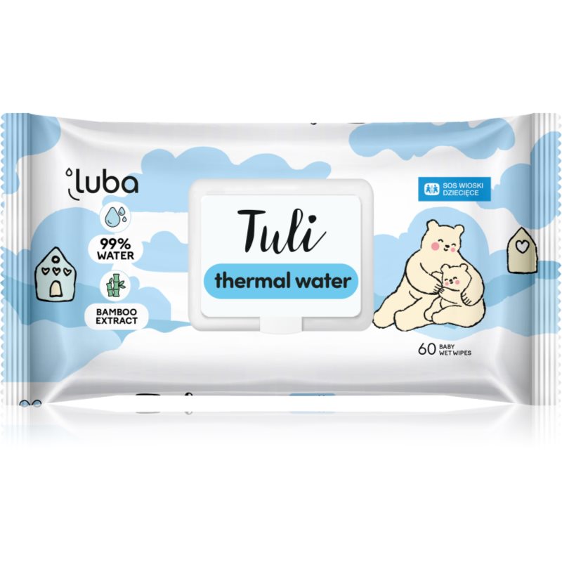 Luba Tuli Thermal Water dječje nježne vlažne maramice 60 kom