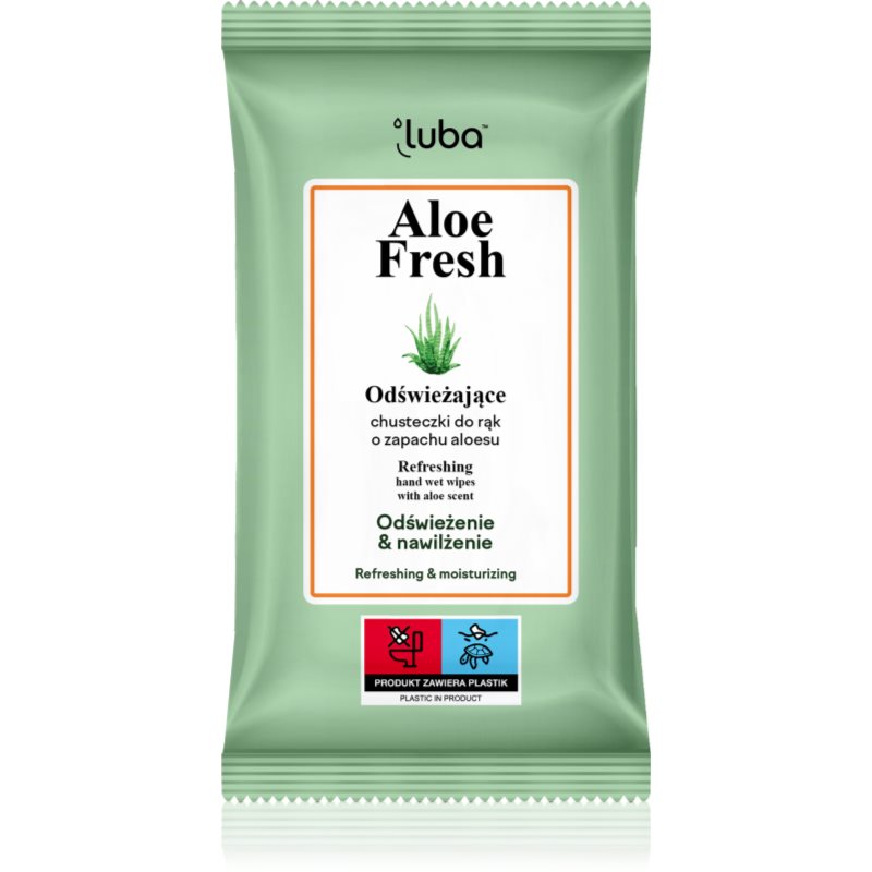 Luba Aloe Fresh Wet Wipes Refreshing erfrischende Feuchttücher 15 St.
