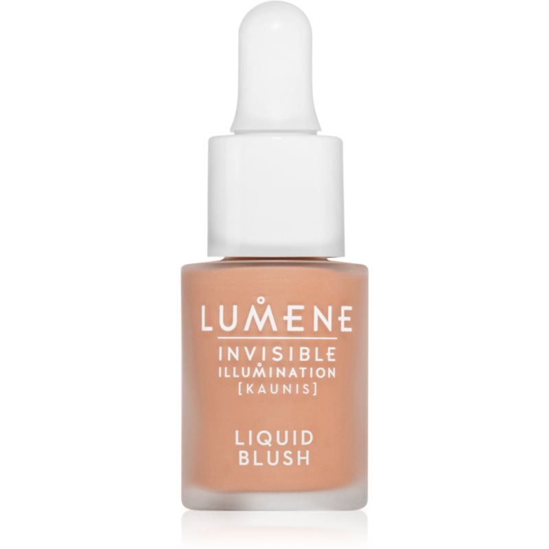 Lumene Invisible Illumination рідкі рум'яна для сяючої шкіри відтінок Pink Blossom 15 мл