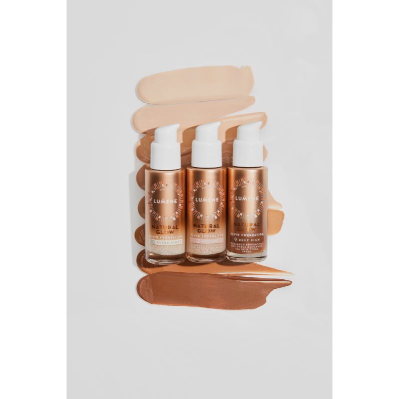 Lumene Natural Glow brightening foundation for a natural look SPF 20 shade 1.5 Fair 30 ml