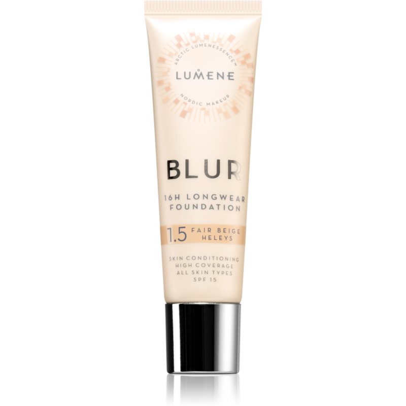 Photos - Other Cosmetics Lumene Blur 16h Longwear стійкий тональний крем SPF 15 відтінок 1,5 Fair B 