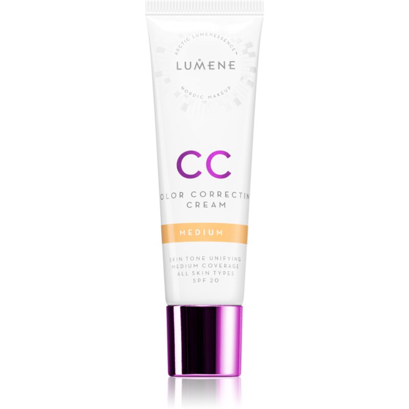 Lumene Color Correcting odos atspalvį vienodinantis CC kremas SPF 20+ atspalvis Medium 30 ml