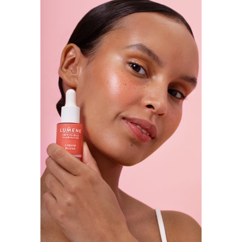 Lumene Invisible Illumination flüssiges Rouge zur Verjüngung der Gesichtshaut Farbton Bright Bloom 15 ml