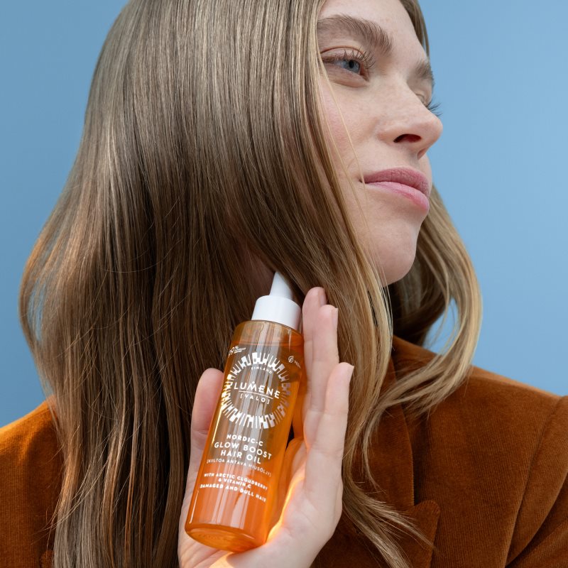 Lumene Nordic-C [VALO] Glow Boost posilující a rozjasňující olej pro suché a poškozené vlasy 75 ml (obrázek 3)