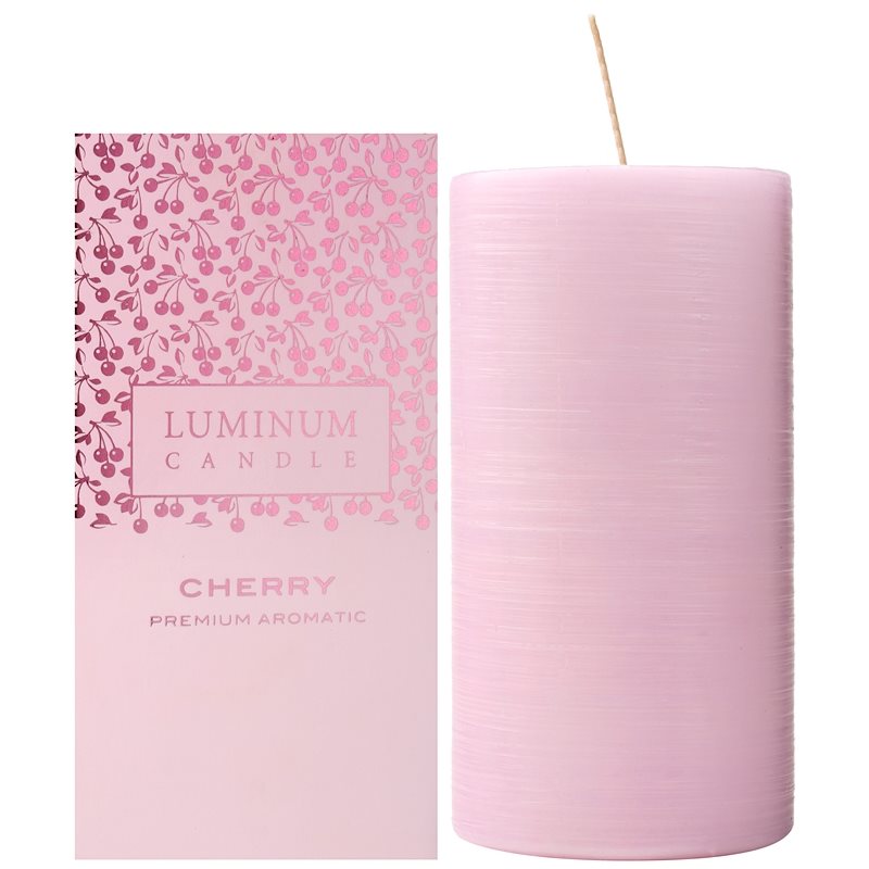 Luminum Candle Premium Aromatic Cherry kvapioji žvakė didelis (Ø 70 - 130 mm, 65 h)