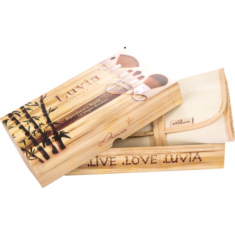 Luvia Cosmetics Bamboo Bamboo’s Root набір пензликів у футлярі