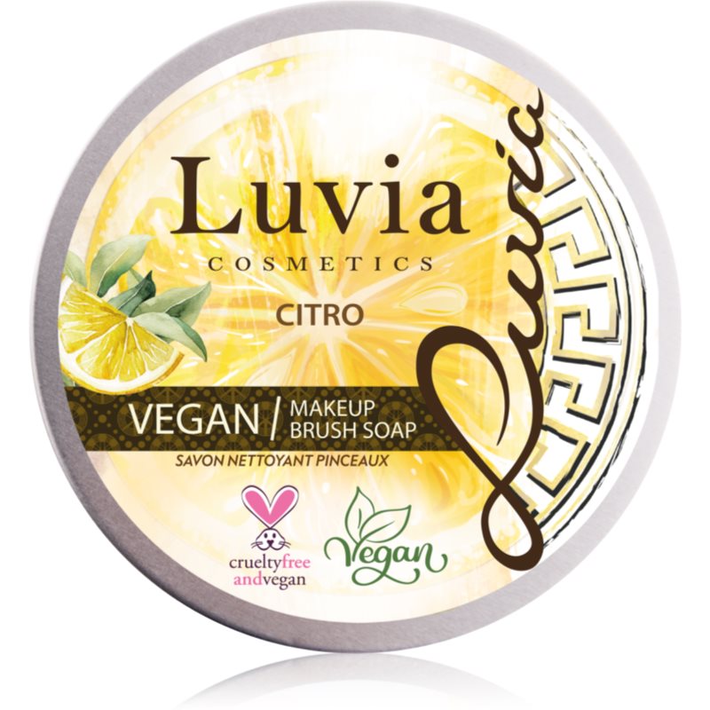 Luvia Cosmetics Brush Soap очищуюче мило для косметичних пензликів з ароматом Citro 100 гр