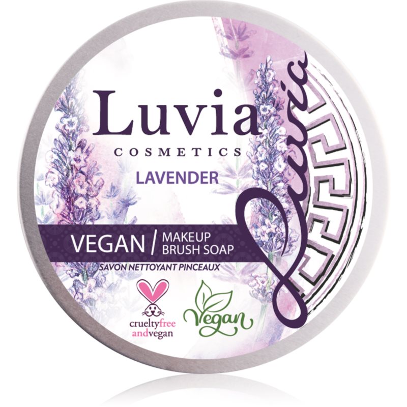 Luvia Cosmetics Lavender Brush Soap Cleansing Soap For Cosmetic Brushes 100 G
