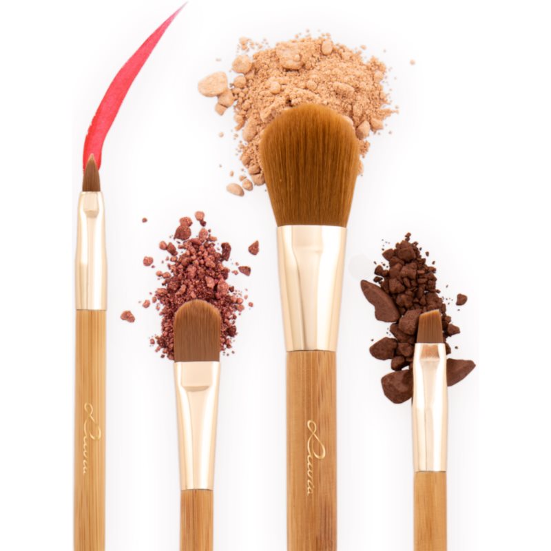 Luvia Cosmetics Bamboo Travel набір щіточок для макіяжу (дорожній)