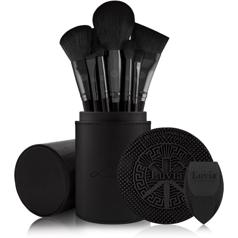 Luvia Cosmetics Prime Vegan Pro Black Edition Brush Set 12 Pc