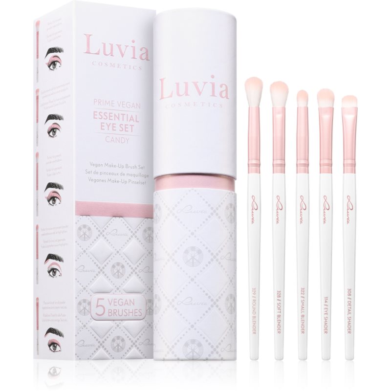 Luvia Cosmetics Prime Vegan Candy Augen-Make-up-Pinselset