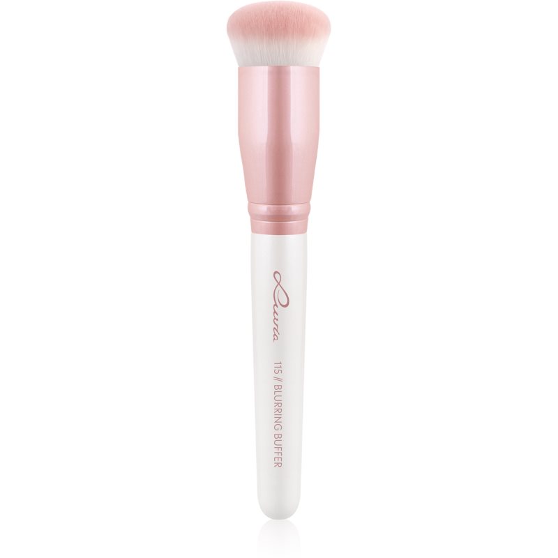Luvia Cosmetics Prime Vegan Blurring Buffer Pinsel für Make-up und Puder 115 Candy (Pearl White / Rose) 1 St.