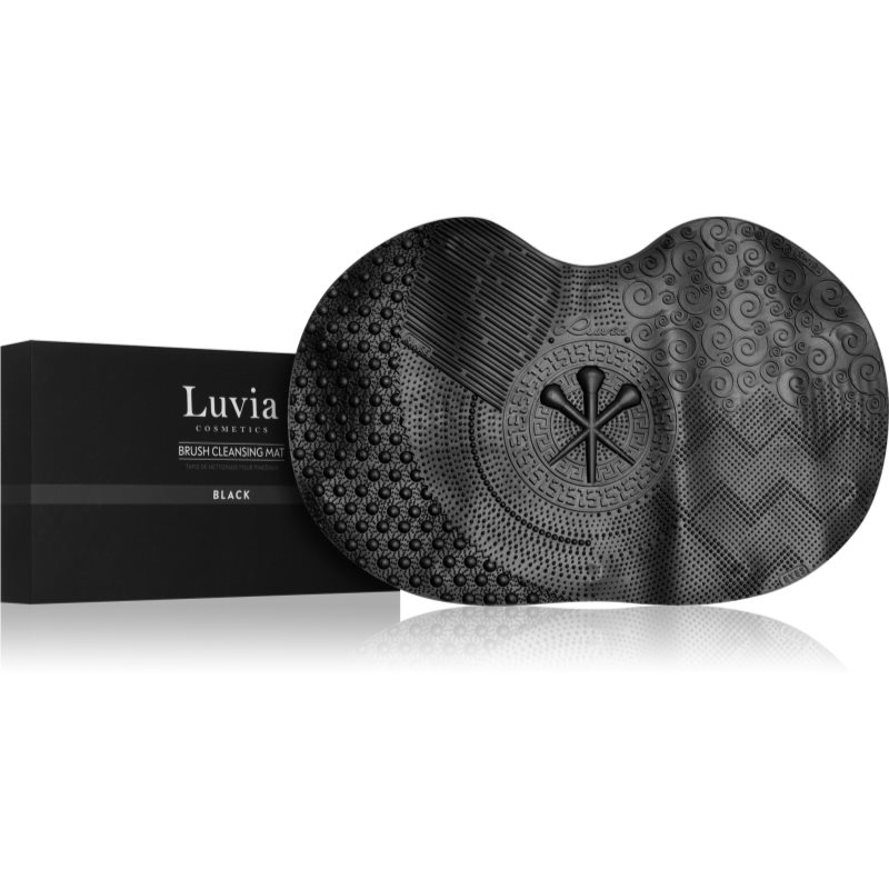 Luvia Cosmetics Brush Cleansing Mat килимок для очищення косметичних пензликів колір Black 1 кс