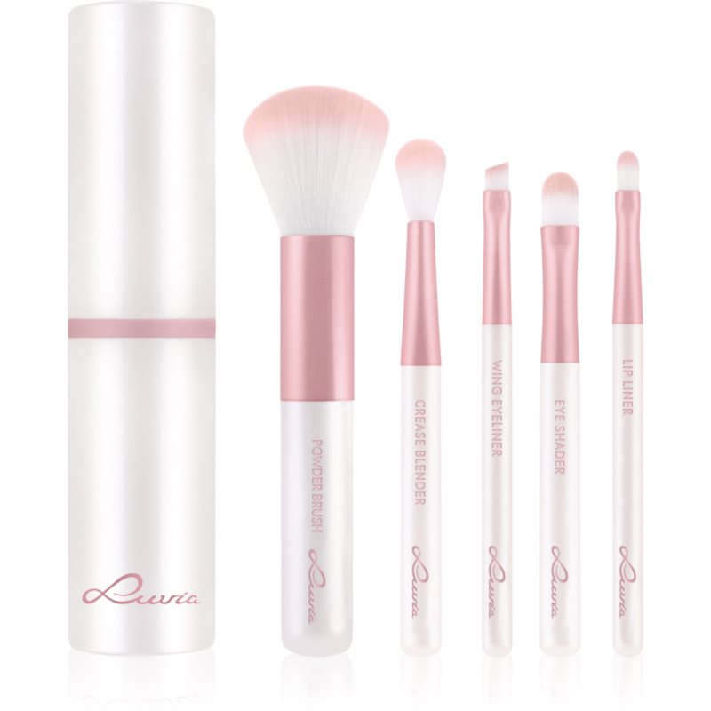 Luvia Cosmetics Travel Set sada štětců s pouzdrem na cesty Candy