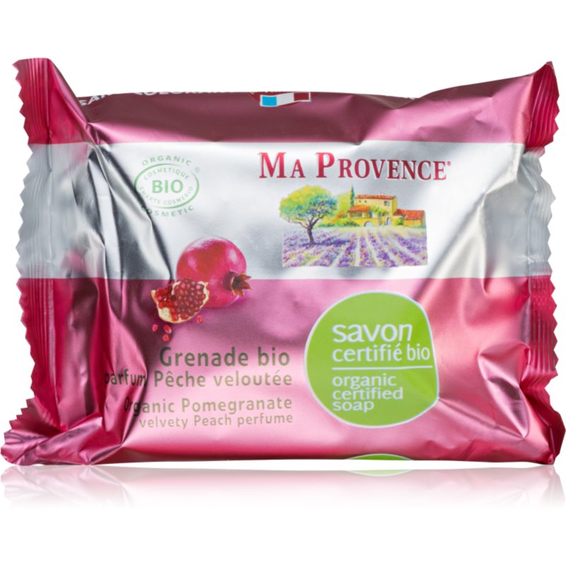 Ma Provence Pomegranate & Velvety Peach натуральне тверде мило 75 гр
