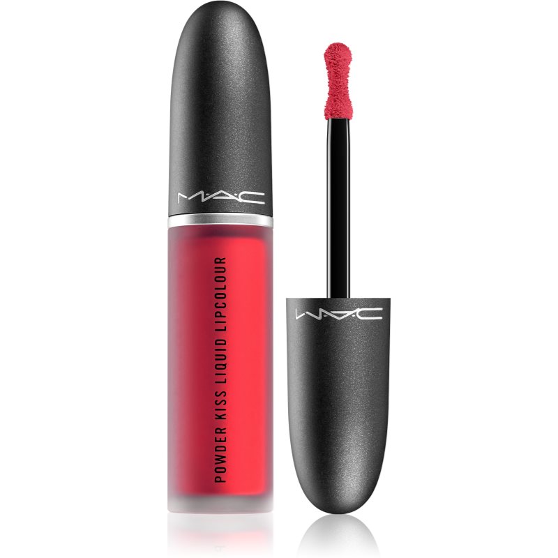 MAC Cosmetics Powder Kiss Liquid Lipcolour matný tekutý rúž odtieň M·A·Csmash 5 ml