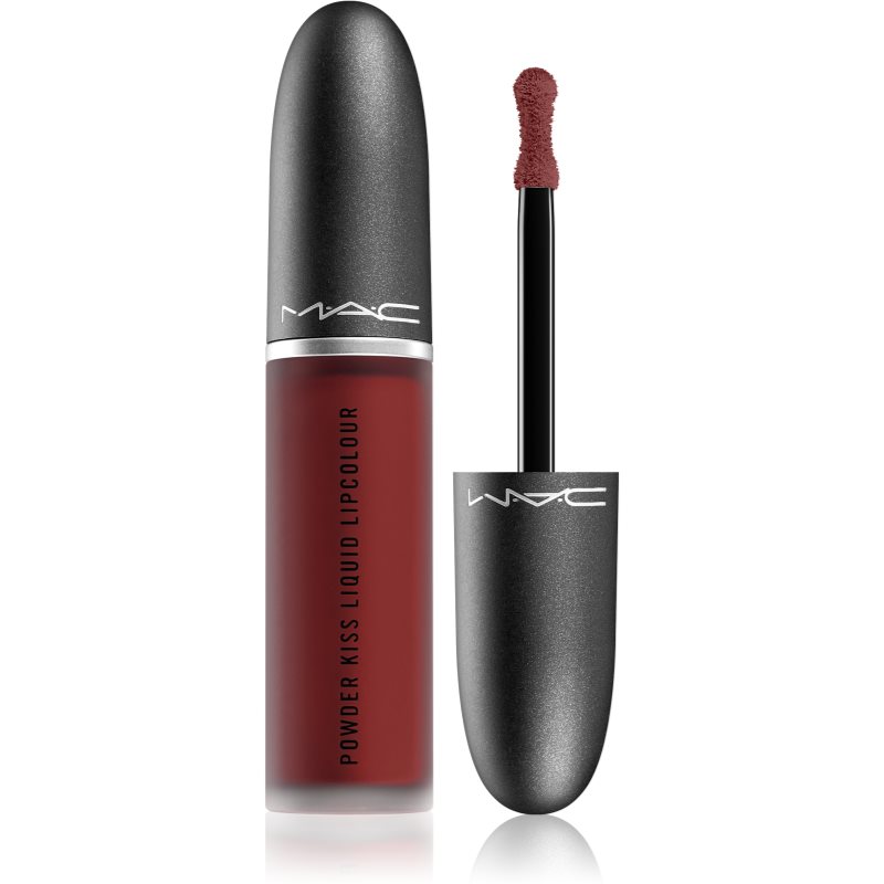 MAC Cosmetics Powder Kiss Liquid Lipcolour Matter Flüssig-Lippenstift Farbton Make Love to the Camera 5 ml