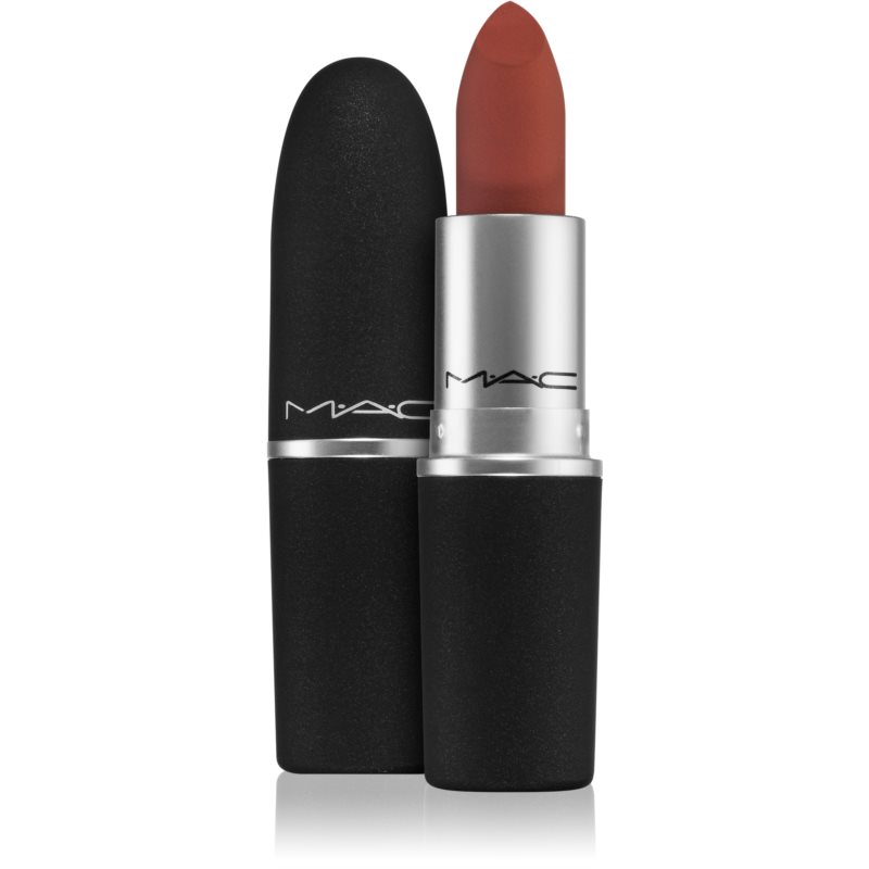 MAC Cosmetics Powder Kiss Lipstick matný rúž odtieň Devoted to Chili 3 g