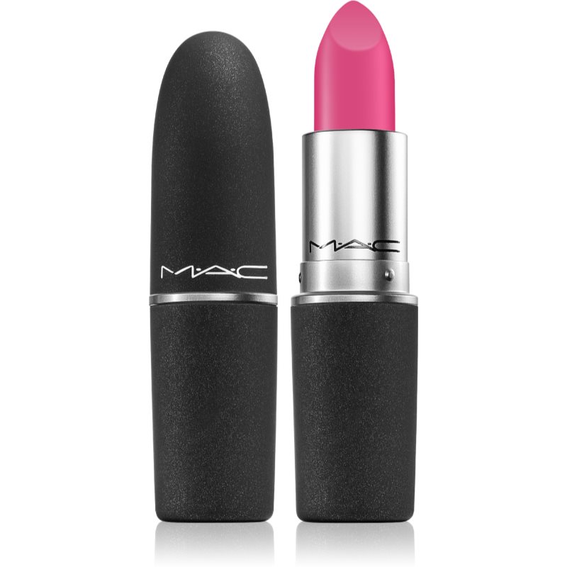 MAC Cosmetics Powder Kiss Lipstick mattító rúzs árnyalat Velvet Punch 3 g