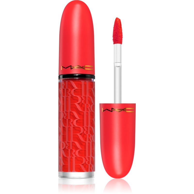 MAC Cosmetics Retro Matte Liquid Lipcolour Aute Cuture Starring Rosalía Matter Flüssig-Lippenstift Farbton Spicy Pimentón 5 ml