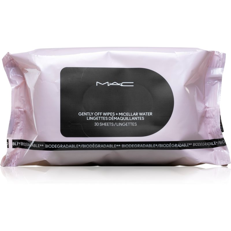 MAC Cosmetics Gently Off Wipes + Micellar Water makeup remover wipes 30 pc
