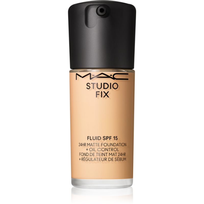 MAC Cosmetics Studio Fix Fluid SPF 15 24HR Matte Foundation + Oil Control machiaj cu efect matifiant SPF 15 culoare NC15 30 ml