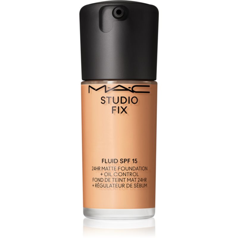 MAC Cosmetics Studio Fix Fluid SPF 15 24HR Matte Foundation + Oil Control mattító alapozó SPF 15 árnyalat NC35 30 ml