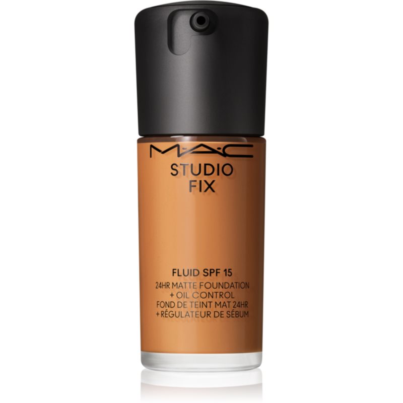MAC Cosmetics Studio Fix Fluid SPF 15 24HR Matte Foundation + Oil Control mattító alapozó SPF 15 árnyalat C8 30 ml