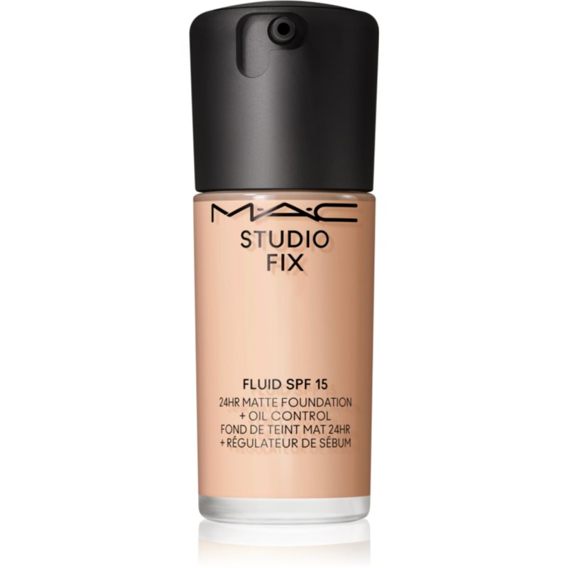 MAC Cosmetics Studio Fix Fluid SPF 15 24HR Matte Foundation + Oil Control mattító alapozó SPF 15 árnyalat N4.5 30 ml