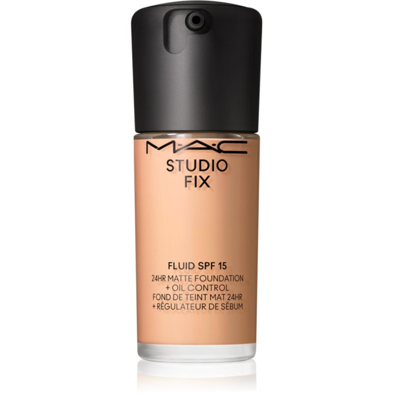 MAC Cosmetics Studio Fix Fluid SPF 15 24HR Matte Foundation + Oil Control mattító alapozó SPF 15 árnyalat N6 30 ml