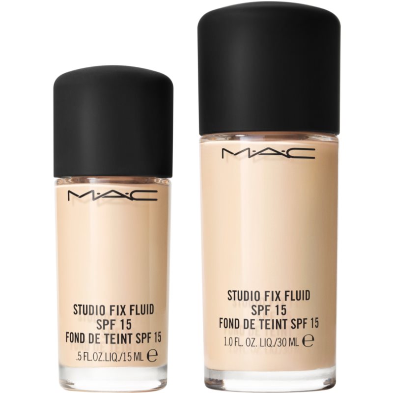 MAC Cosmetics Mini Studio Fix Fluid SPF 15 24HR Matte Foundation + Oil Control Mattifying Foundation SPF 15 Shade NC10 15 Ml