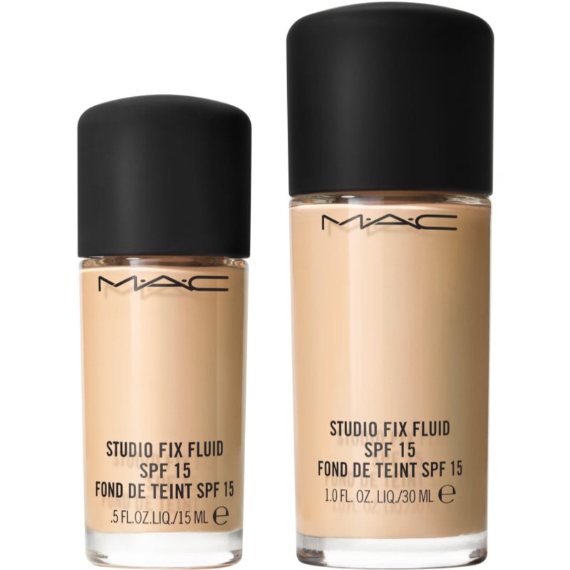 MAC Cosmetics Mini Studio Fix Fluid SPF 15 24HR Matte Foundation + Oil Control Mattifying Foundation SPF 15 Shade NC16 15 Ml