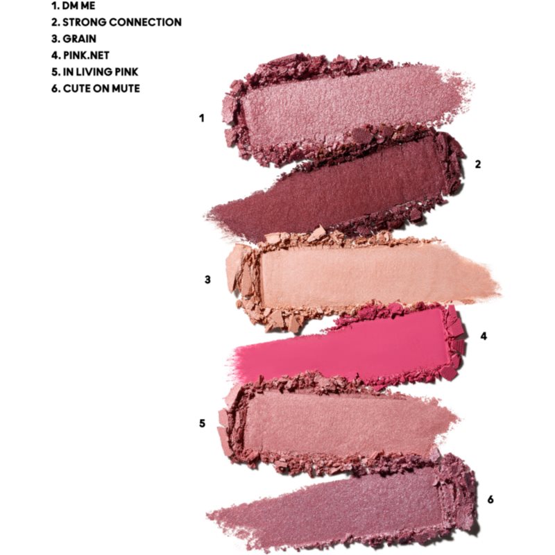 MAC Cosmetics Connect In Colour Eye Shadow Palette 6 Shades палетка тіней для очей відтінок Rose Lens 6,25 гр