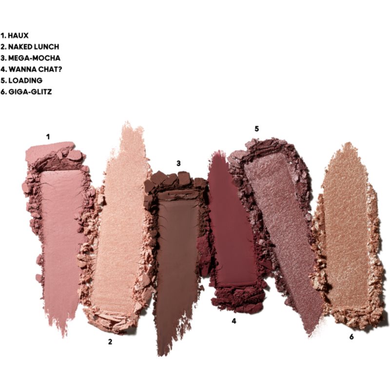 MAC Cosmetics Connect In Colour Eye Shadow Palette 6 shades paleta cieni do powiek odcień Embedded In Burgundy 6,25 g