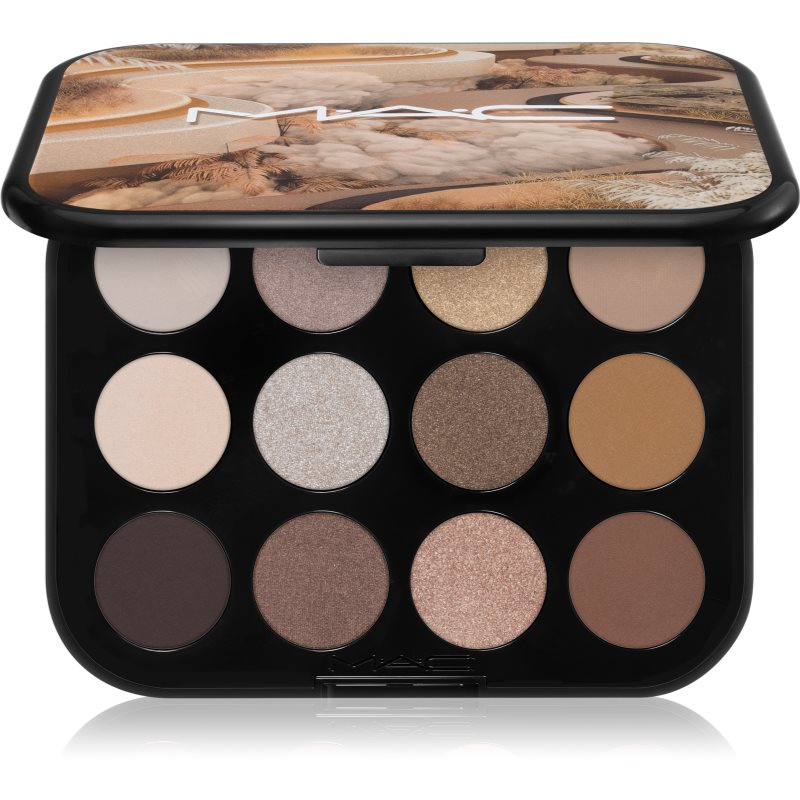 MAC Cosmetics Connect In Colour Eye Shadow Palette 12 shades szemhéjfesték paletta árnyalat Unfiltered Nudes 12,2 g