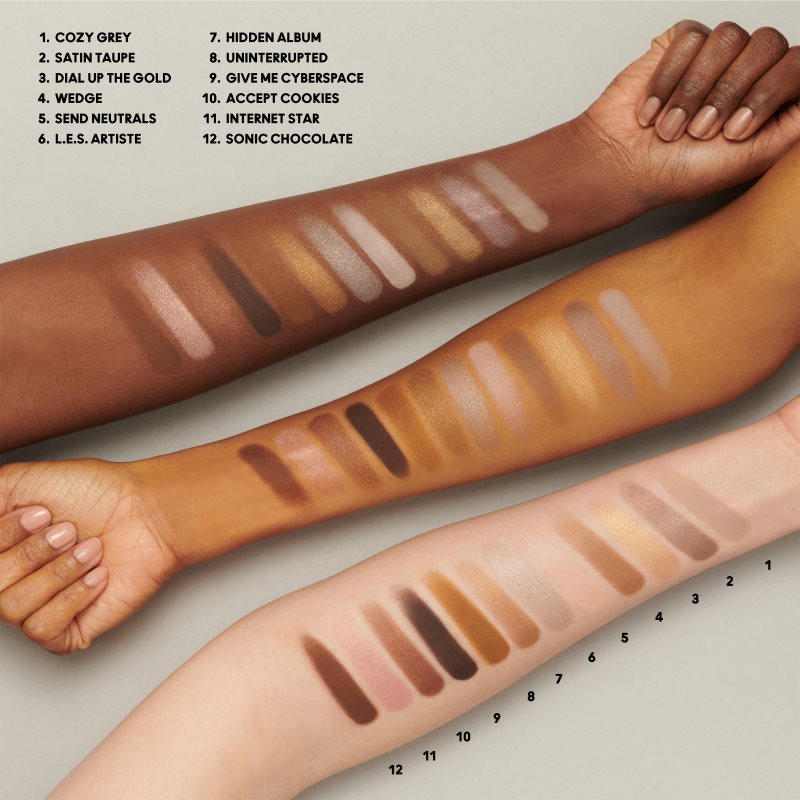 MAC Cosmetics Connect In Colour Eye Shadow Palette 12 Shades Eyeshadow Palette Shade Unfiltered Nudes 12,2 G