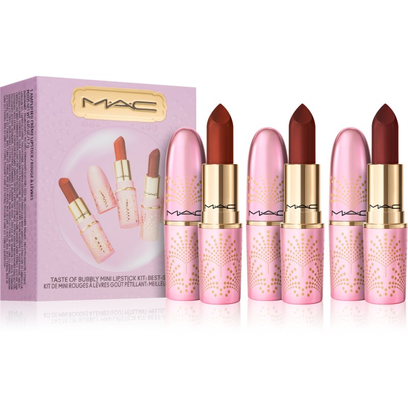 

MAC Cosmetics Bubbles & Bows Taste of Bubbly Mini Lipstick Kit подарунковий набір для губ відтінок Rose