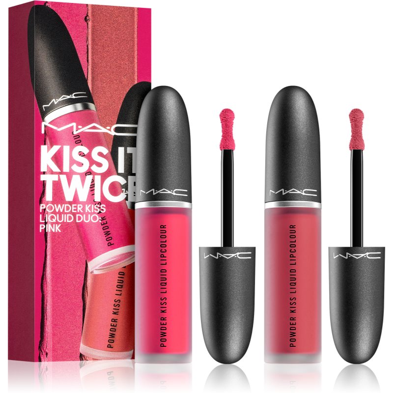 MAC Cosmetics Kiss It Twice darčeková sada Pink (na pery) odtieň